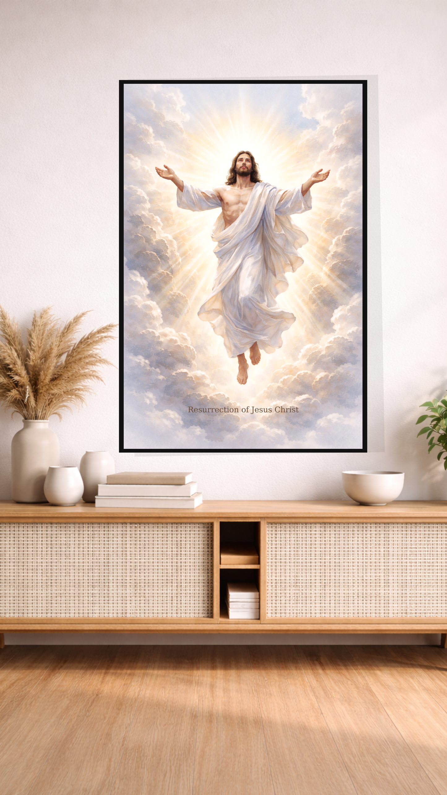 Resurrection of Jesus Christ Wall Art  – Christian Easter Decor