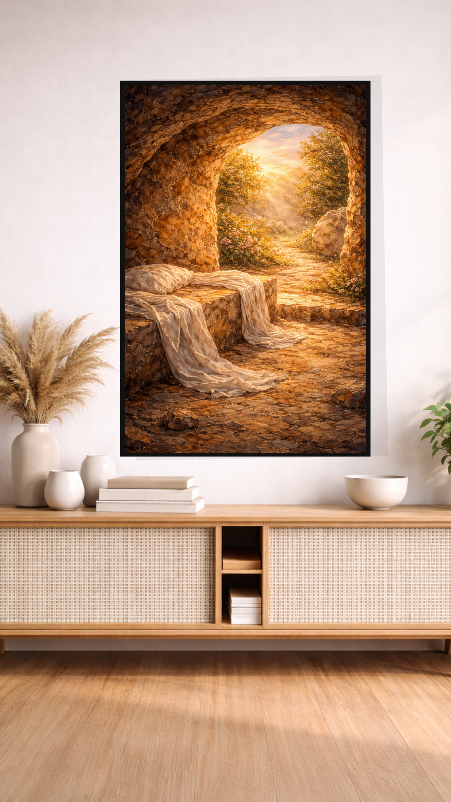 The Empty Tomb Wall Art – Resurrection & Easter Christian Print