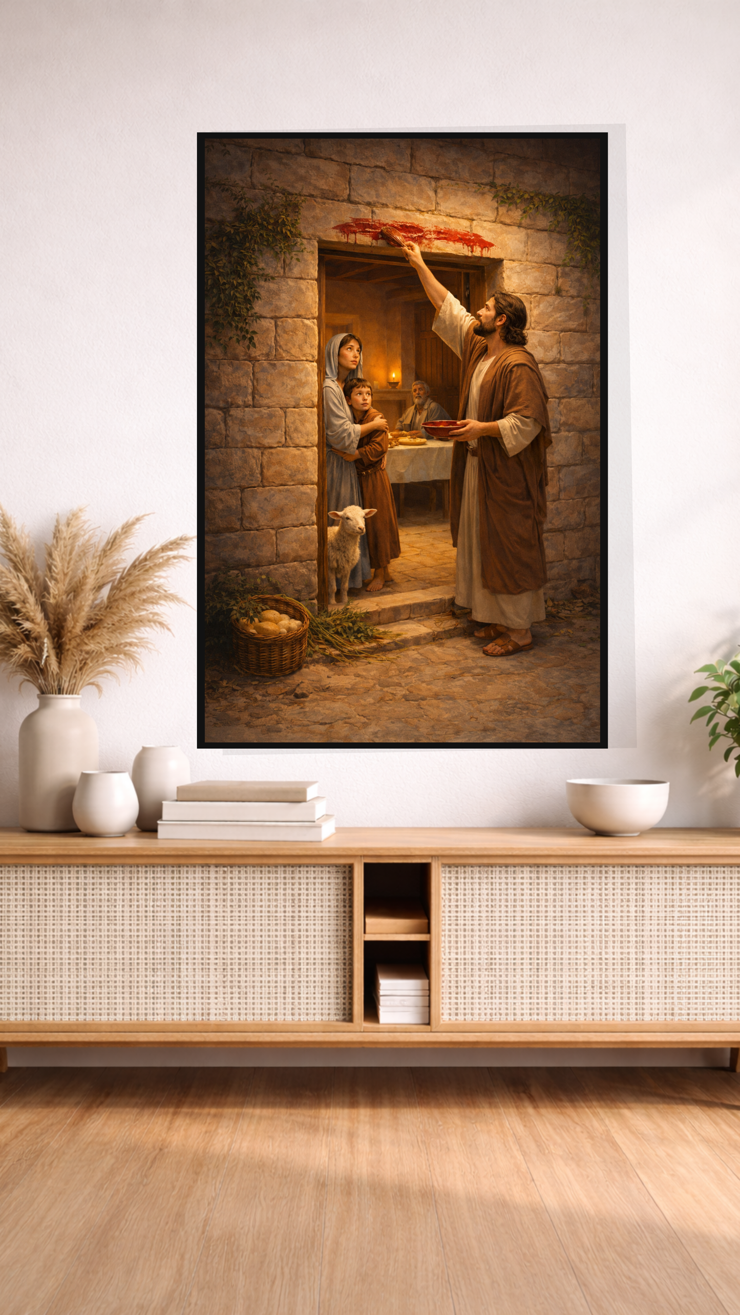 The Passover Door Wall Art – Exodus 12 Biblical Christian Decor