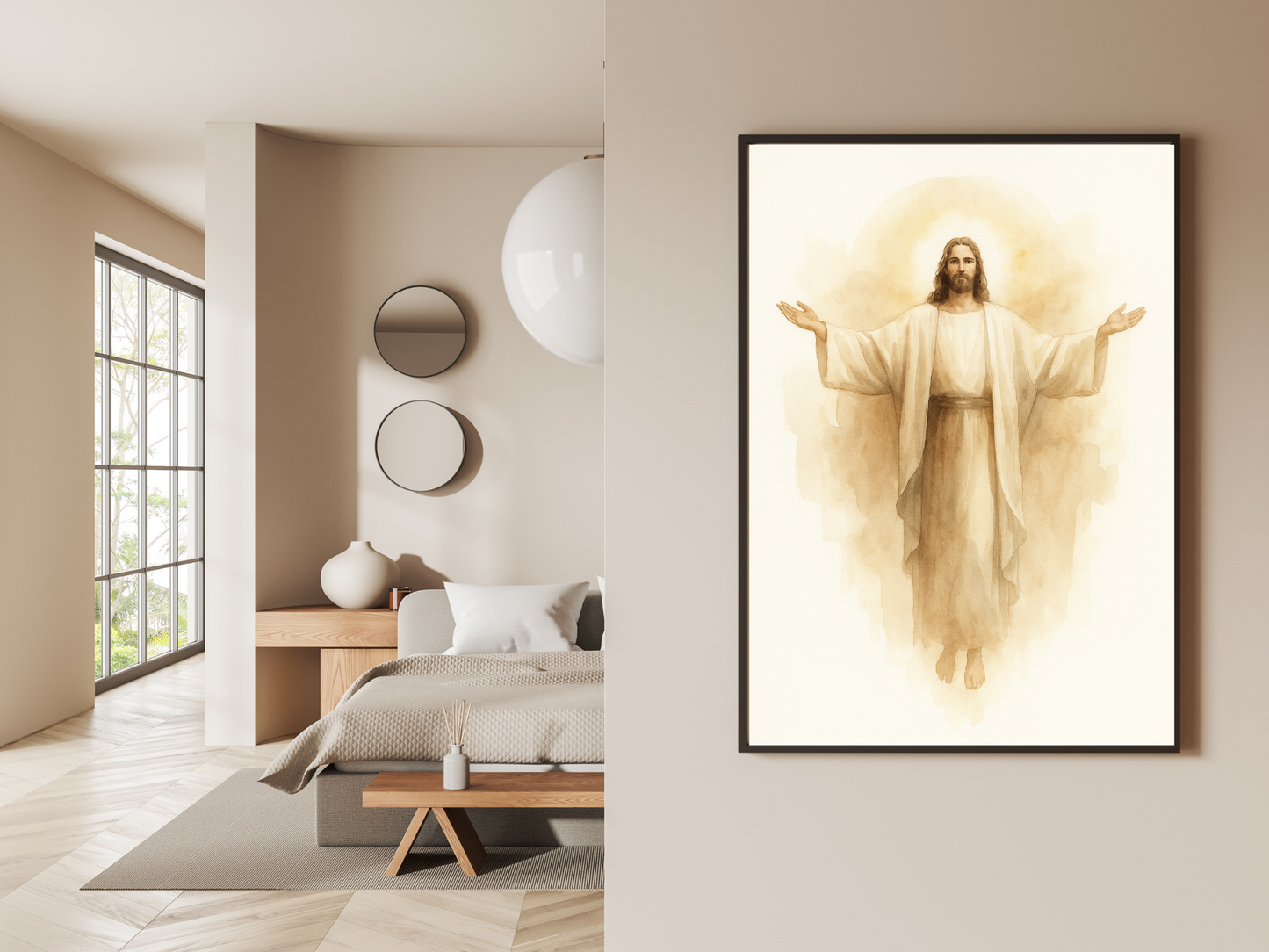 Resurrection of Jesus Christ Wall Art  – Christian Easter Decor