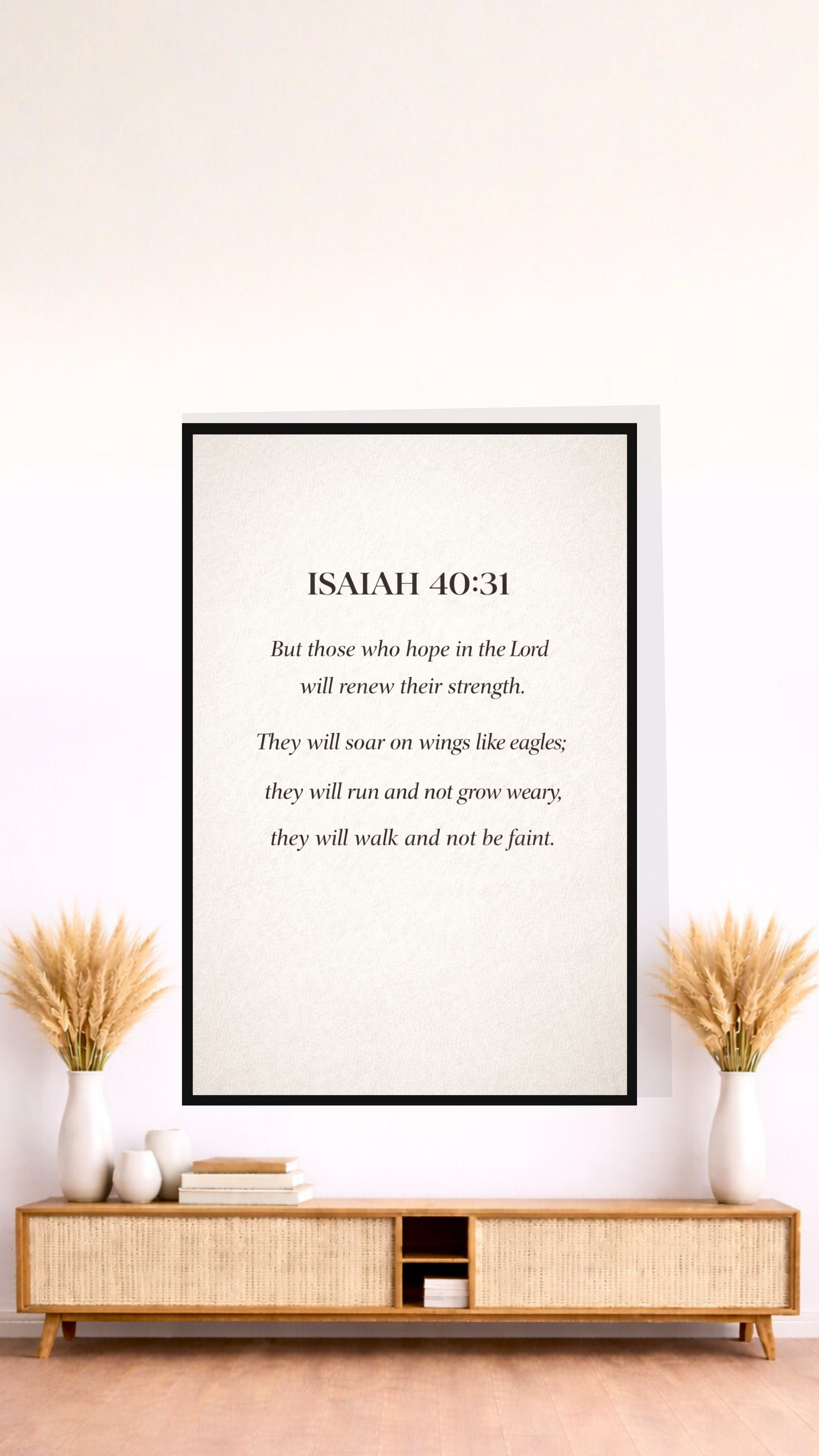 Isaiah 40:31 “Those Who Hope in the Lord Will Renew Their Strength” –Christian Printable Scripture Wall Art