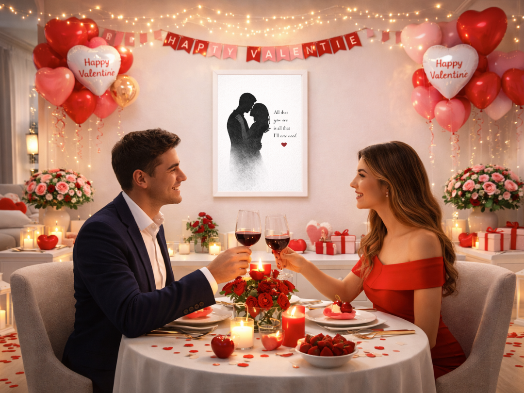 All That You Are Wall Art – Romantic Couple Silhouette & Love Quote | Digital Download
