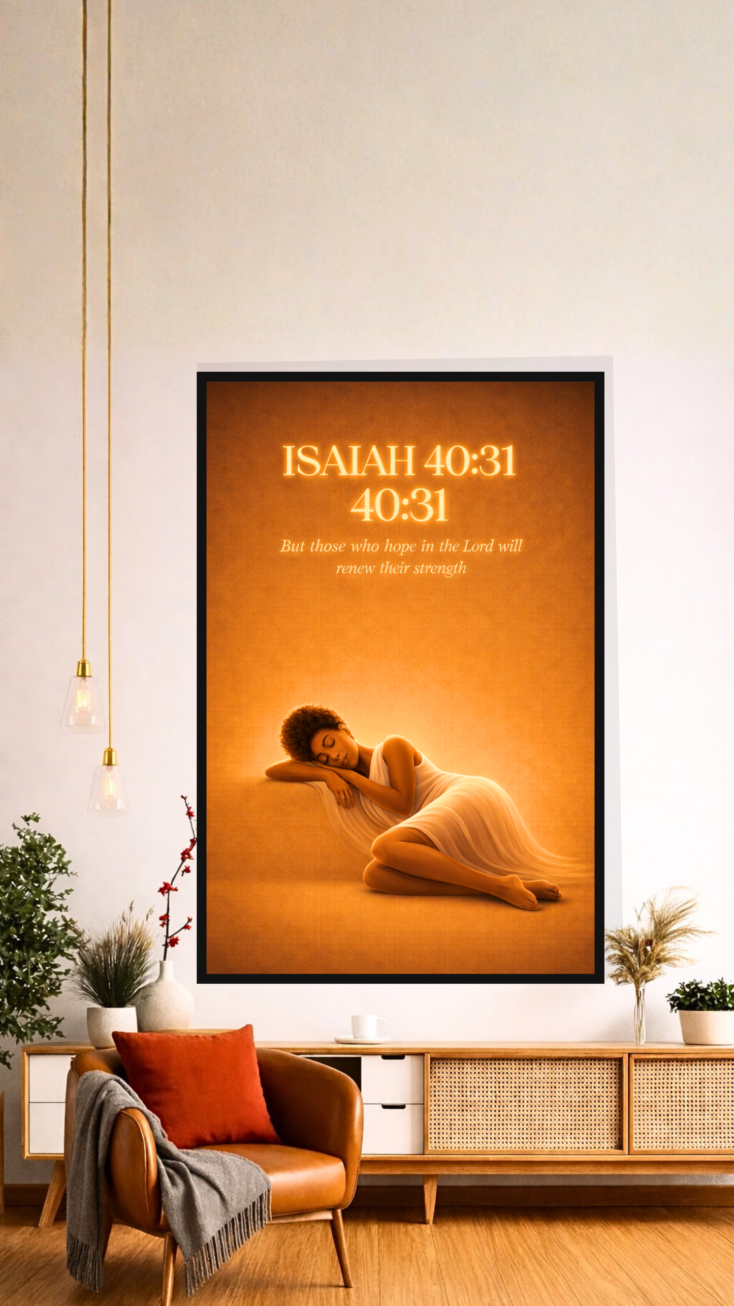 Isaiah 40:31 “Those Who Hope in the Lord Will Renew Their Strength” – Christian Printable Scripture Wall Art