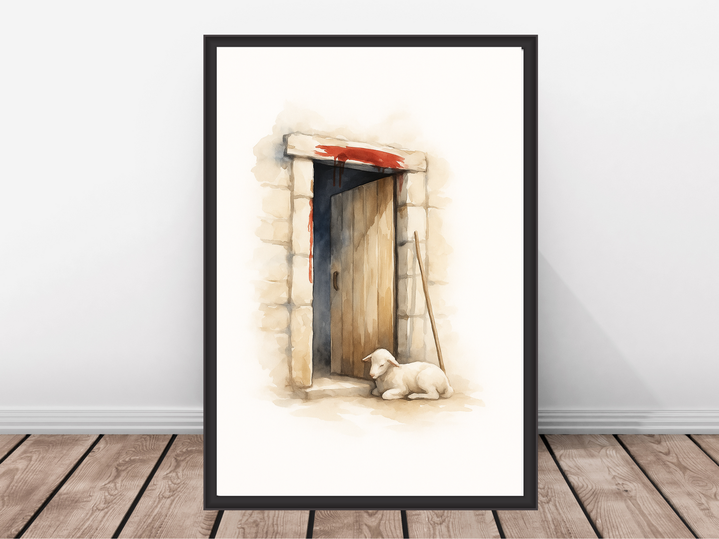 The Passover Door Wall Art – Exodus 12 Biblical Christian Decor