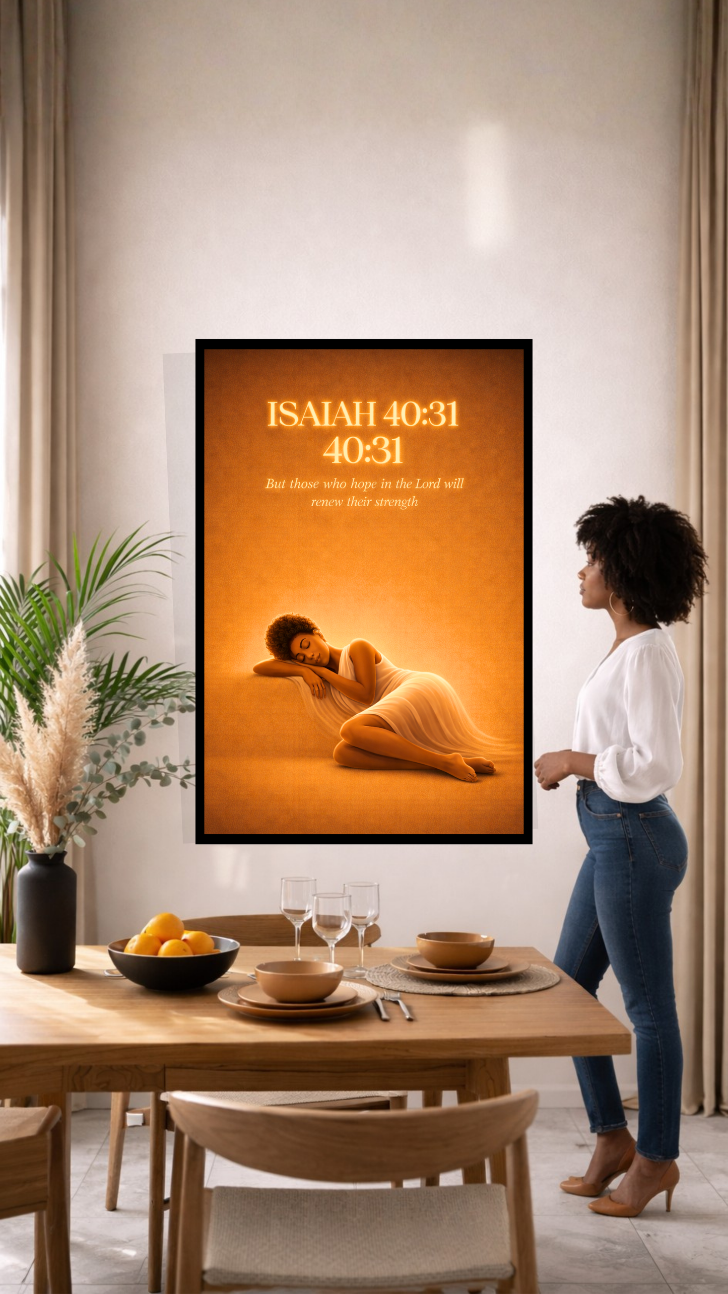 Isaiah 40:31 “Those Who Hope in the Lord Will Renew Their Strength” – Christian Printable Scripture Wall Art