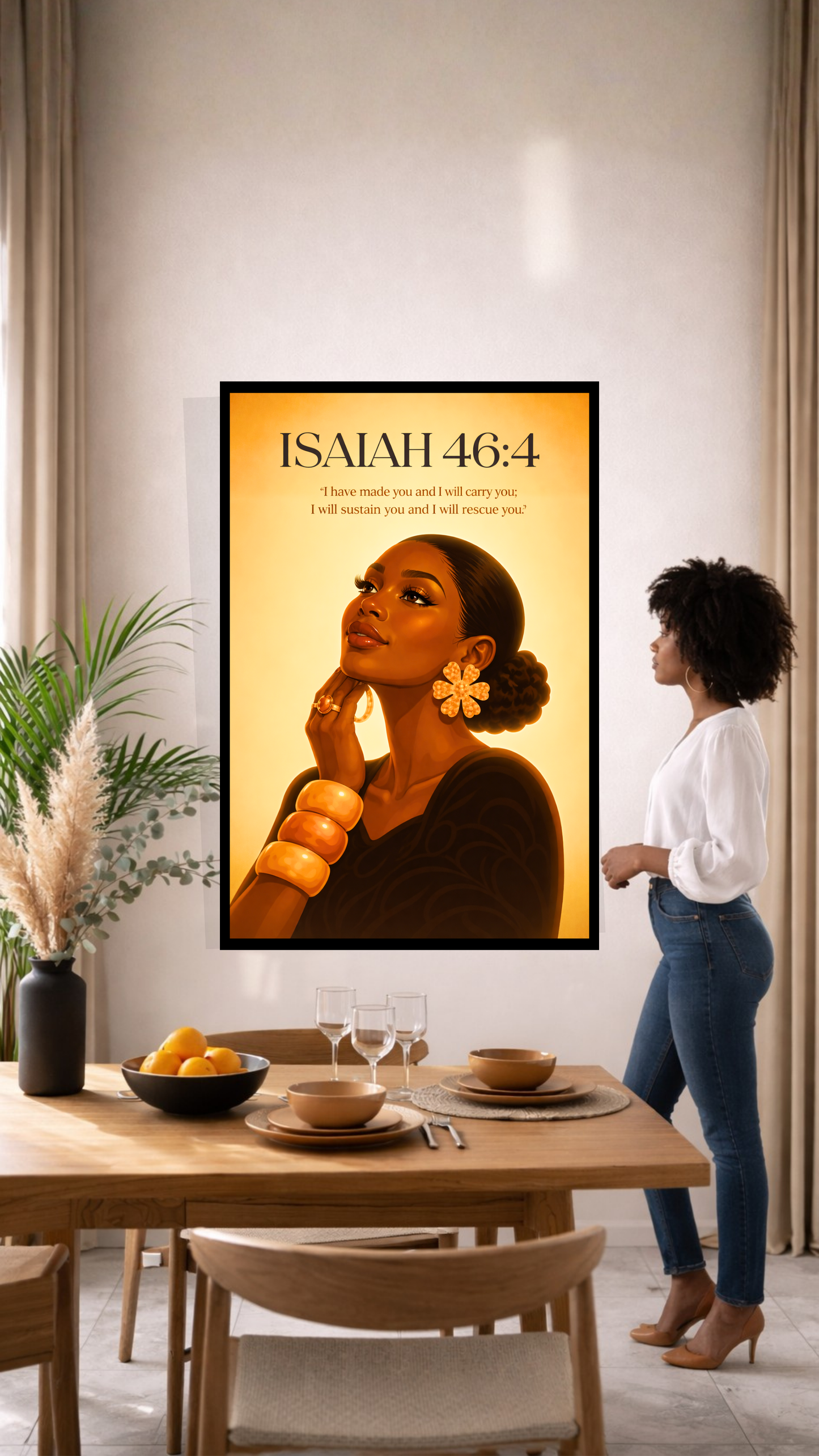 Isaiah 46:4 “I Have Made You and I Will Carry You” – Christian Printable Scripture Wall Art