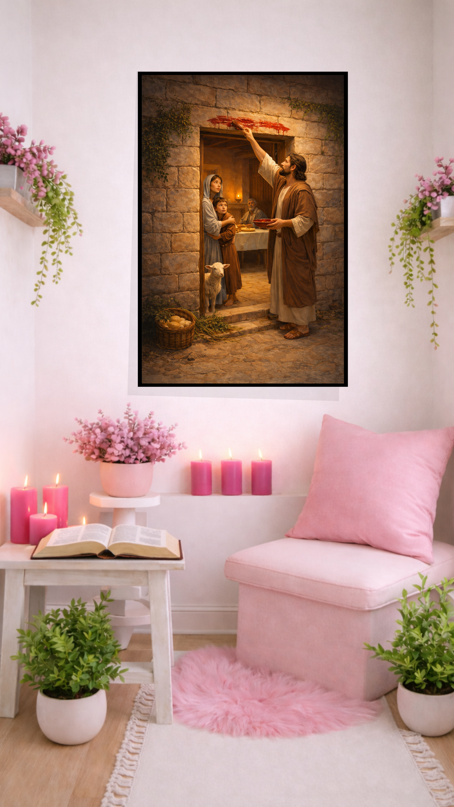 The Passover Door Wall Art – Exodus 12 Biblical Christian Decor