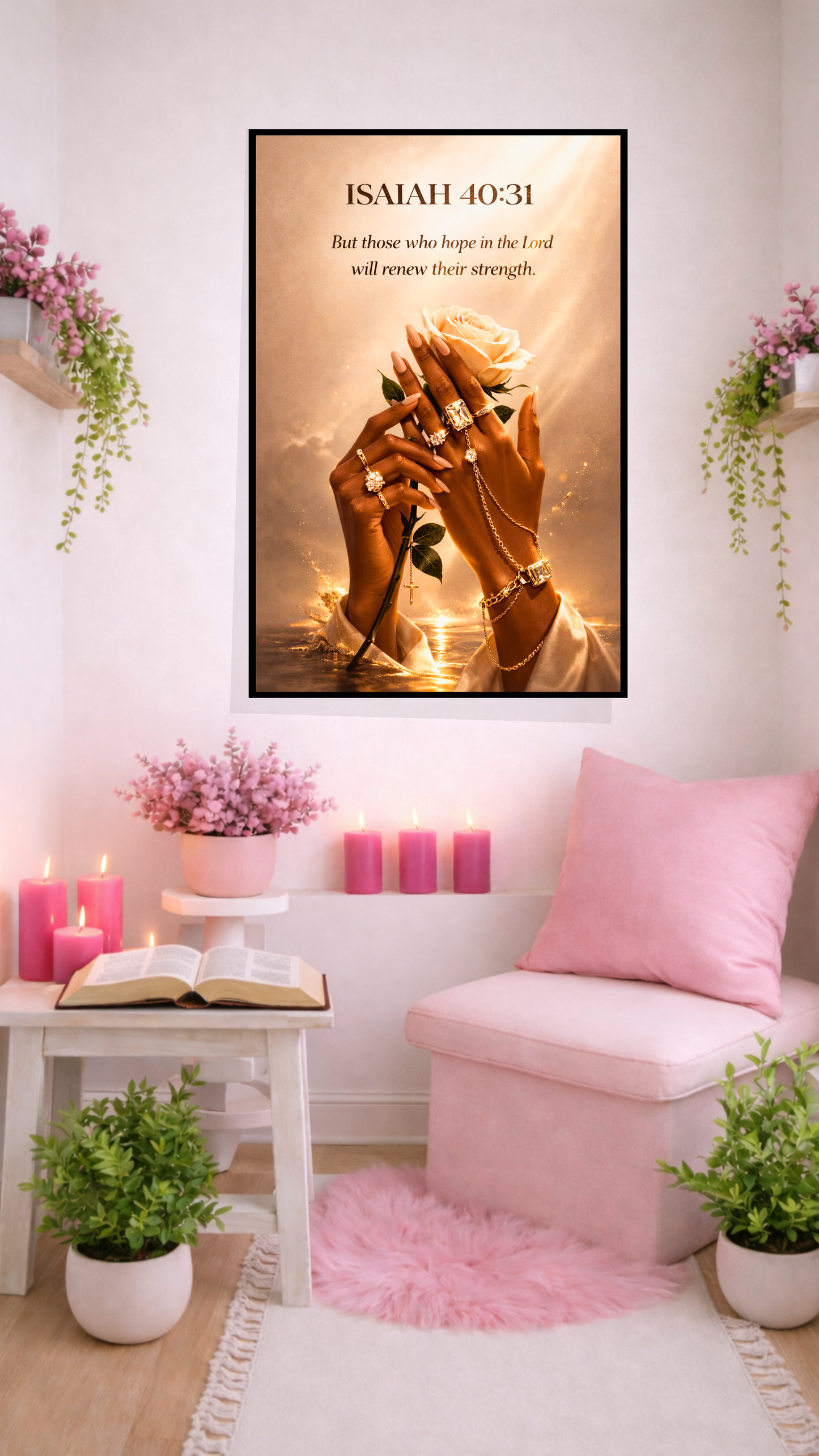 Isaiah 40:31 “Those Who Hope in the Lord Will Renew Their Strength” –Christian Printable Scripture Wall Art