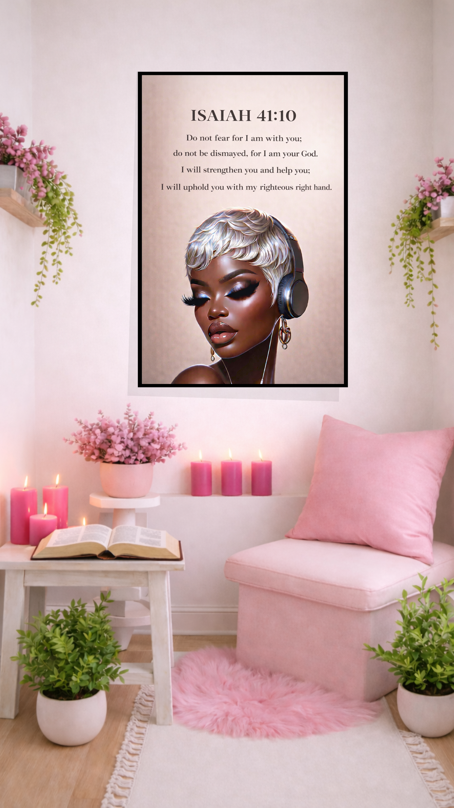 Isaiah 41:10 “Do Not Fear, for I Am with You” – Christian Printable Scripture Wall Art