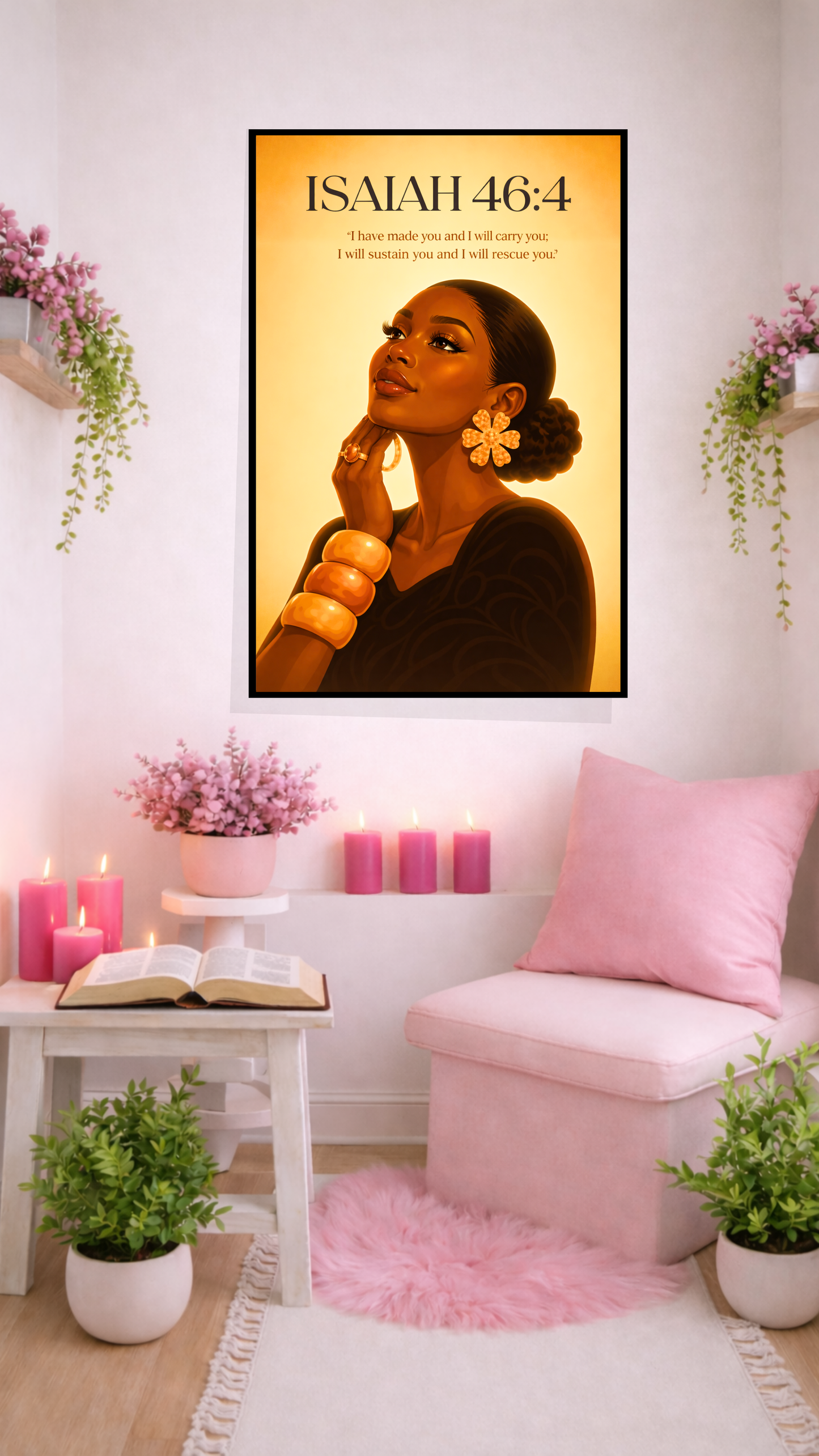 Isaiah 46:4 “I Have Made You and I Will Carry You” – Christian Printable Scripture Wall Art