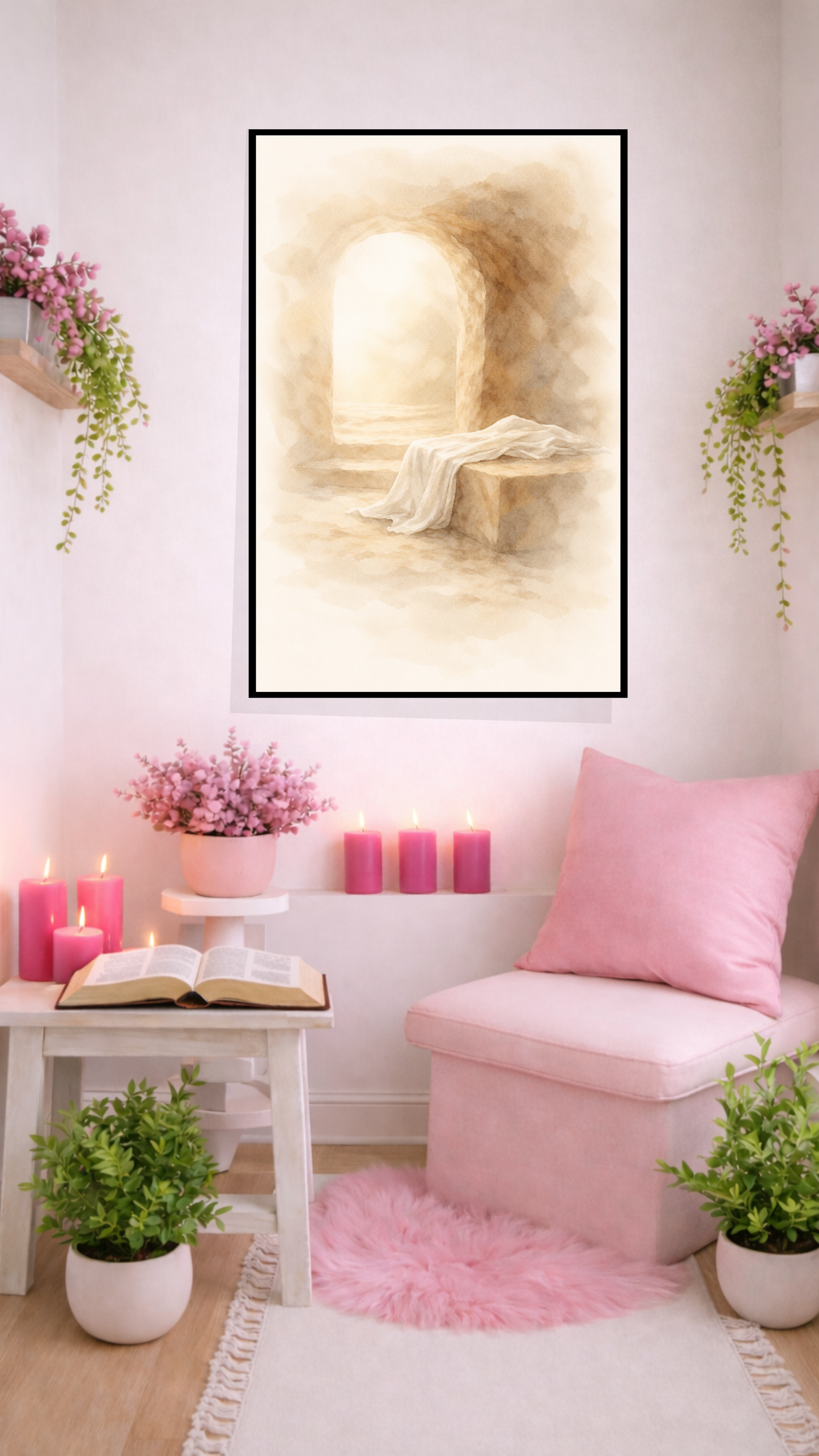 The Empty Tomb Wall Art – Resurrection & Easter Christian Print