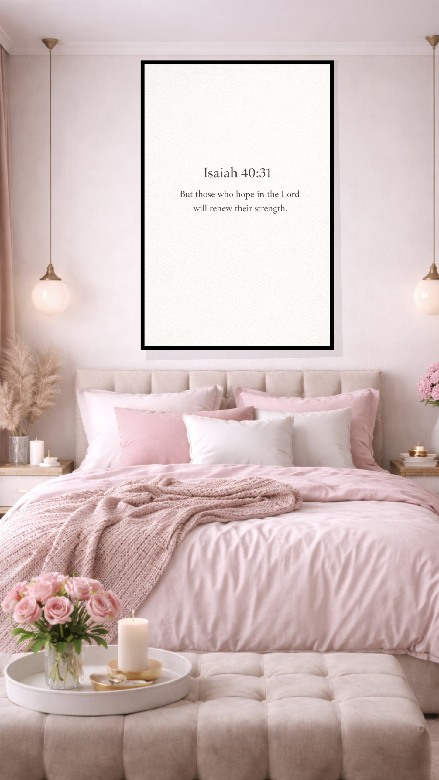Isaiah 40:31 “Those Who Hope in the Lord Will Renew Their Strength” – Christian Printable Scripture Wall Art