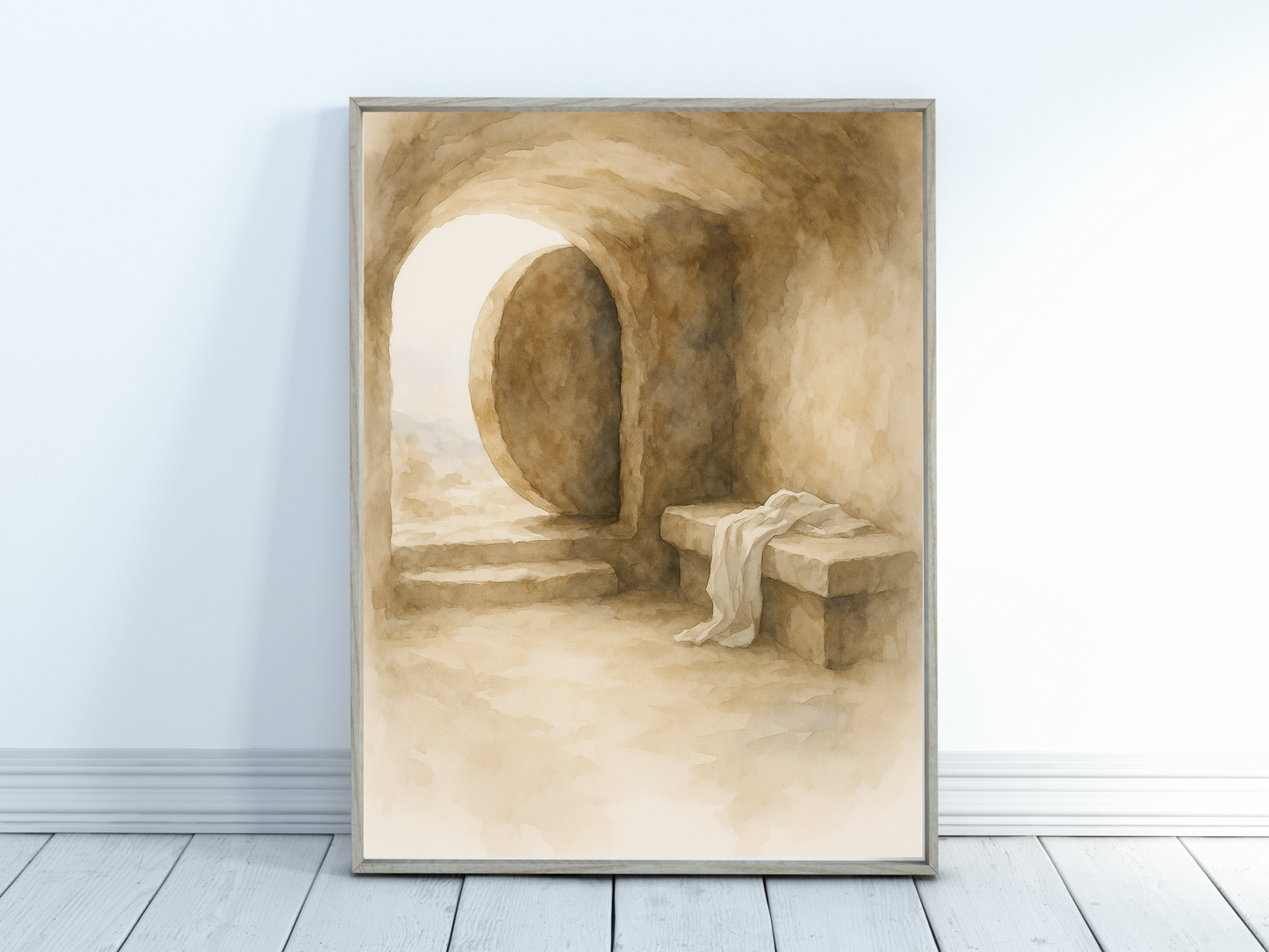 The Empty Tomb Wall Art – Resurrection & Easter Christian Print