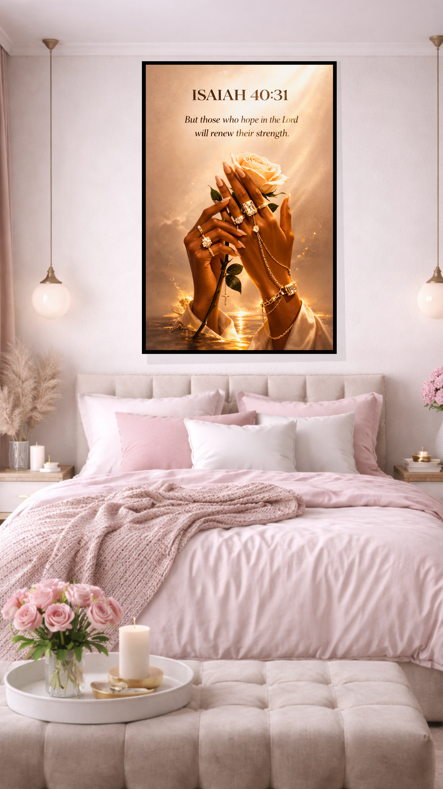 Isaiah 40:31 “Those Who Hope in the Lord Will Renew Their Strength” –Christian Printable Scripture Wall Art