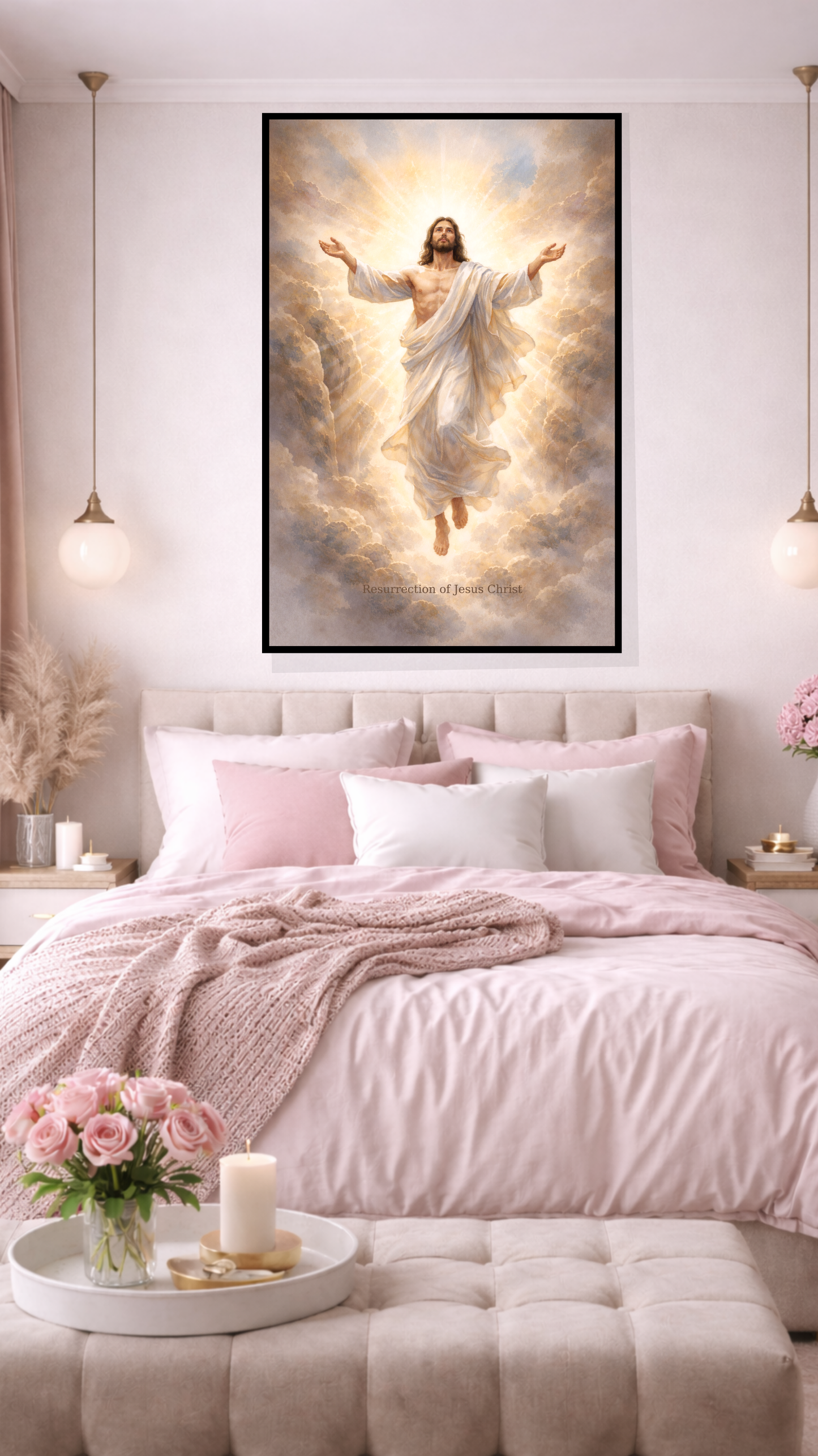 Resurrection of Jesus Christ Wall Art  – Christian Easter Decor