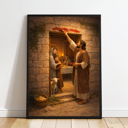The Passover Door Wall Art – Exodus 12 Biblical Christian Decor
