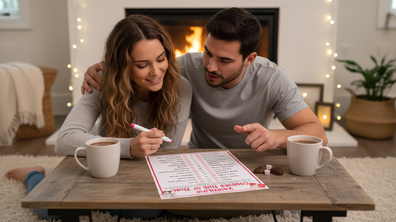 Valentine Couples This or That Game – Fun Date Night Activity | Digital Download