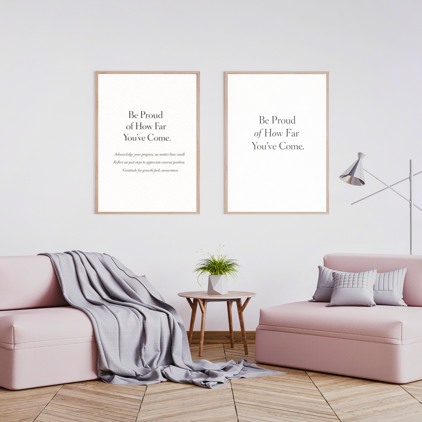 Be Proud of How Far You’ve Come – Motivational Quote Wall Art